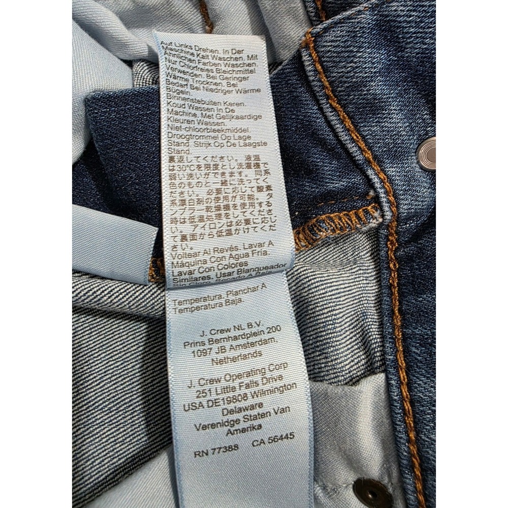 J.Crew Womens Denim Pencil Skirt Medium Wash Blue High Waist Size 8 Stretch - Picture 3 of 5